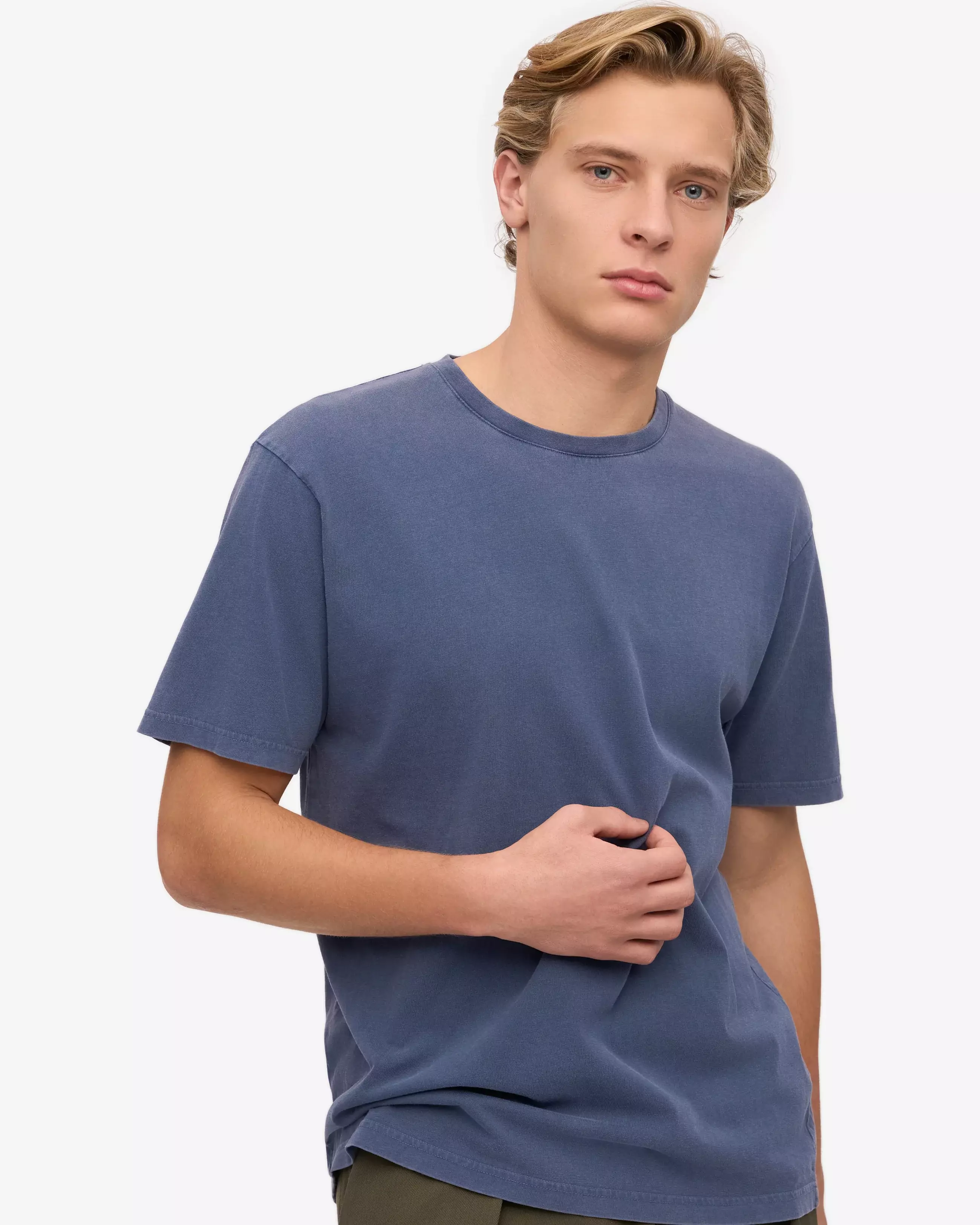 Wemoto Neptun Blue Classic Organic Tee Herren blau